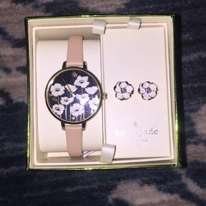 Kate Spade watch and earring set